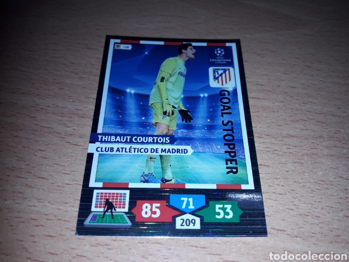Cromos de F&uacute;tbol: Panini adrenalyn xl champions league 13 14 Thibaut Courtois Atl&eacute;tico de Madrid goal stopper