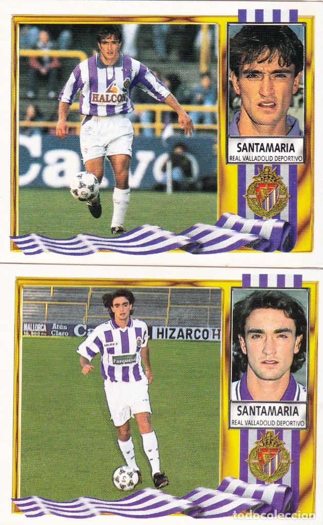 Cromos de f&uacute;tbol: ESTE 95-96 SANTAMARIA LAS 2 VERSIONES MUY DIFICIL (VENTANILLA)(A-9) - Foto 1