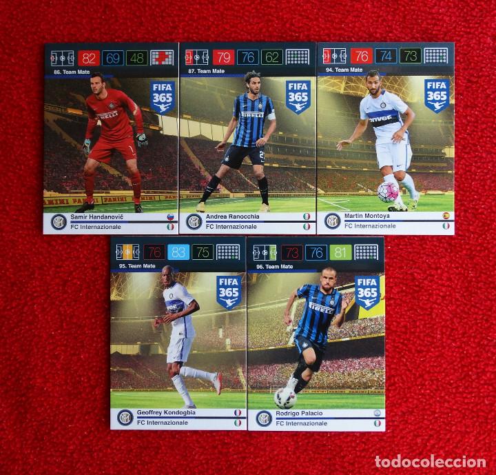 Fu&szlig;ball-Sticker: INTERNAZIONALE INTER 5 CROMOS DIFERENTES ADRENALYN XL FIFA 365 2015 2016 15 16 NUEVOS TEAM MATE