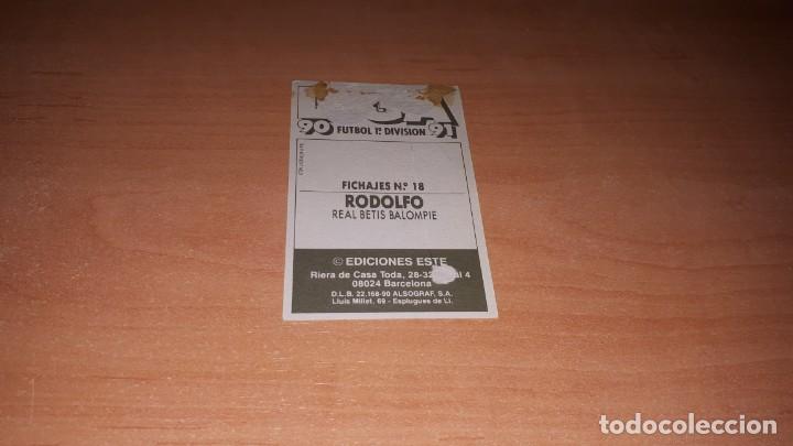 Cromos de f&uacute;tbol: Cromo rodolfo - Foto 2