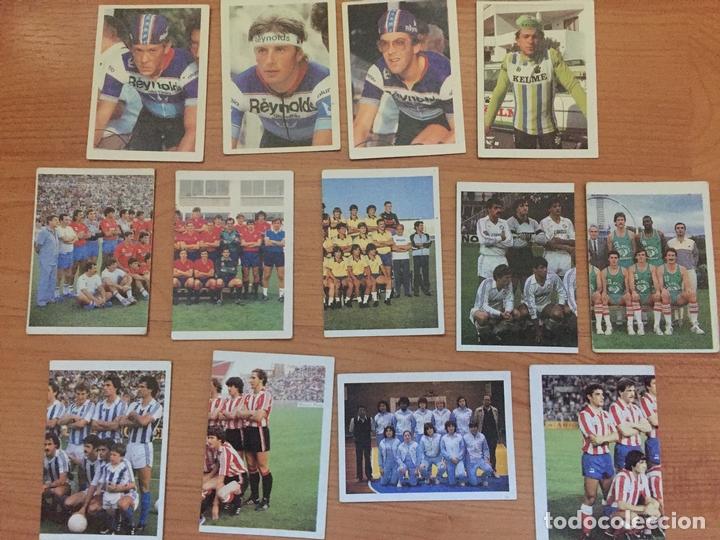 Cromos de F&uacute;tbol: 22 CROMOS DIFERENTES TRIDEPORTE, Futbol, ciclismo,&hellip; 1984