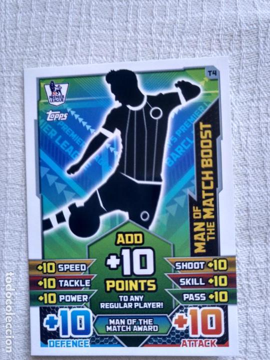 Topps English Premier League 2015 2016 Match Attax T4 Man Of The Match Award Tactic Card Base Car