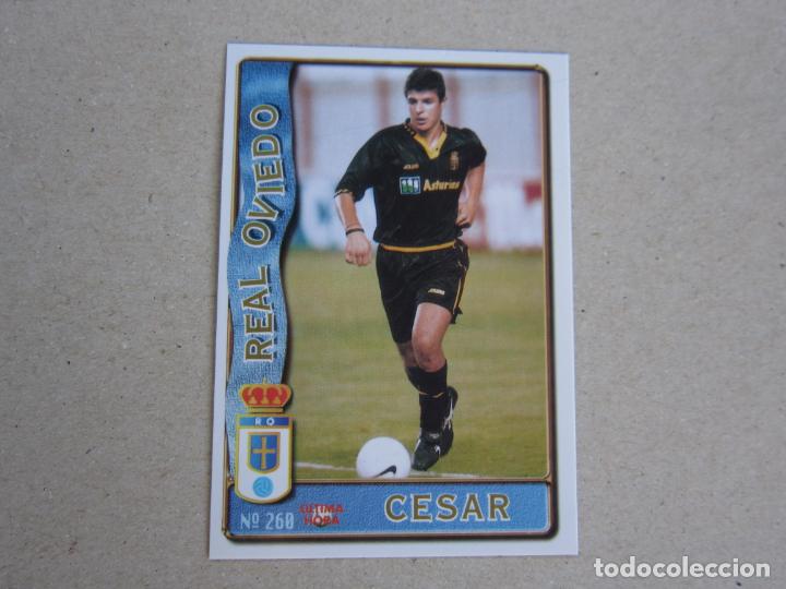 Cromos de f&uacute;tbol: MUNDICROMO FICHAS LIGA 96 97 ULTIMA HORA N&ordm; 260 UH CESAR OVIEDO 1996 1997