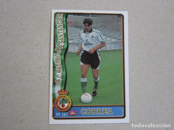 Cromos de F&uacute;tbol: MUNDICROMO FICHAS LIGA 96 97 ULTIMA HORA N&ordm; 302 UH CORREA RACING SANTANDER 1996 1997