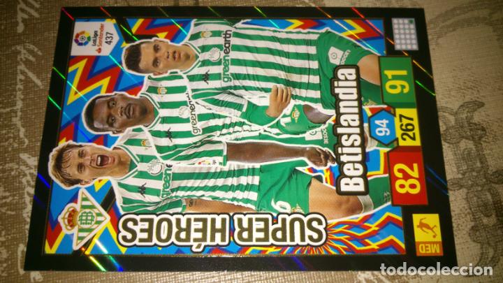 Fu&szlig;ball-Sticker: ADRENALYN 2018 / 2019 SUPER HEROES N&ordm;437 437 BETISLANDIA - BETIS- SIN ACTIVAR