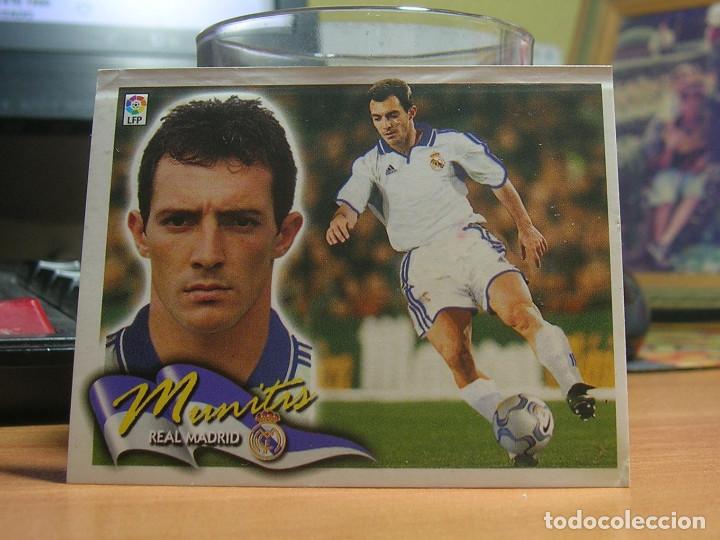 Cromos de f&uacute;tbol: EDICIONES ESTE 2000-2001 00 01 MUNITIS (COLOCA) REAL MADRID SIN TEKA VENTANILLA LEER - Foto 1