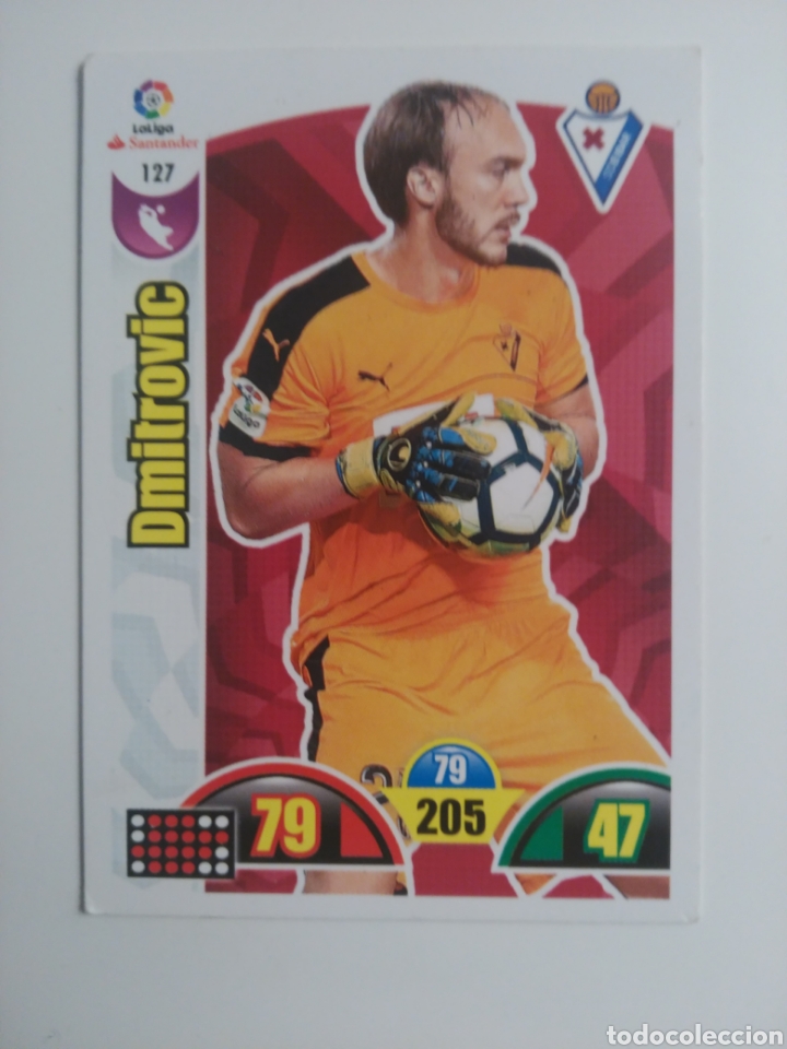 Cromos de f&uacute;tbol: 127 DMITROVIC EIBAR ADRENALYN 2017 2018 17 18 - Foto 1