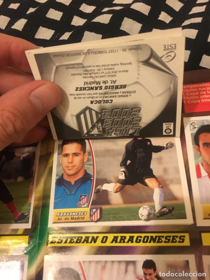 Cromos de f&uacute;tbol: Este 03 04 2003 2004 aragoneses S&aacute;nchez Juanma Esteban ventanila - Foto 3