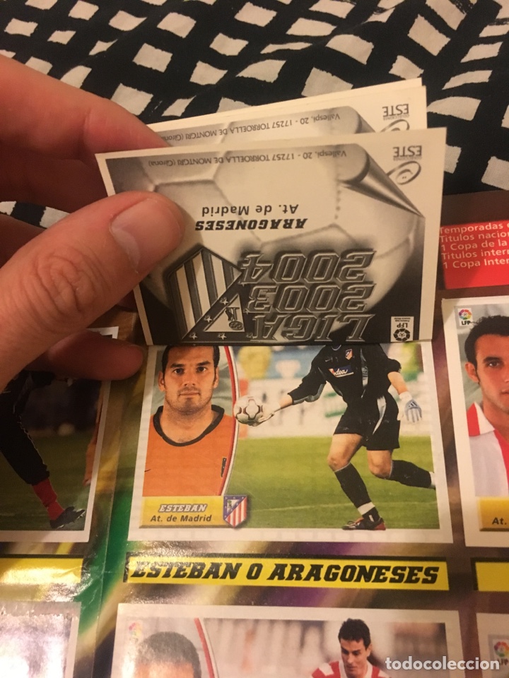 Cromos de f&uacute;tbol: Este 03 04 2003 2004 aragoneses S&aacute;nchez Juanma Esteban ventanila - Foto 4