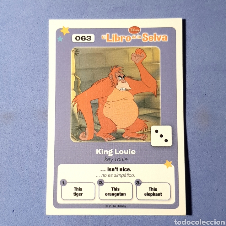 Cromos de F&uacute;tbol: (C-15) CARTA COLECCI&Oacute;N HIPERCOR 2014 - EL LIBRO DE LA SELVA - N&deg;063