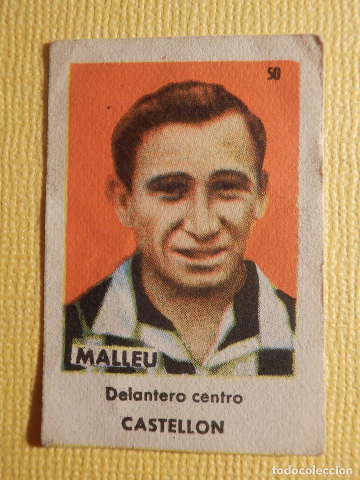 Fu&szlig;ball-Sticker: Cromo futbol - C.D. CASTELL&Oacute; - 50.- MALLEU - ASES DEL FUTBOL BRUGUERA 1944-45 44-1945 - Nunca pegado
