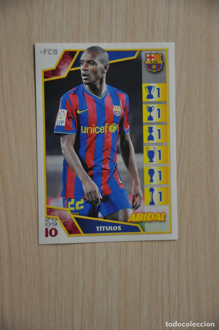 Cromos de f&uacute;tbol: cromo n&ordm; 155 abidal el bar&ccedil;a de las seis copas - Foto 1