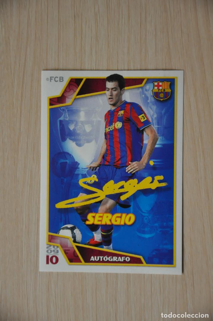 Cromos de f&uacute;tbol: cromo n&ordm; 126 sergio el bar&ccedil;a de las seis copas - Foto 1