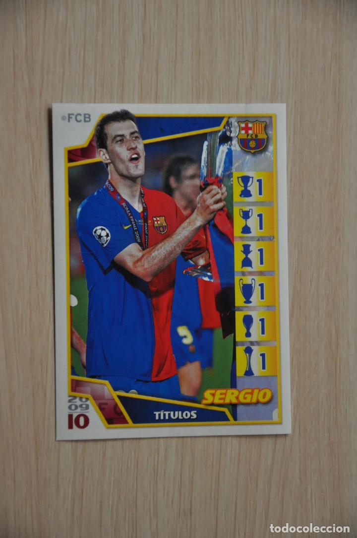 Cromos de f&uacute;tbol: cromo n&ordm; 125 sergio el bar&ccedil;a de las seis copas - Foto 1