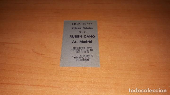 Cromos de f&uacute;tbol: Cromo ruben cano - Foto 2
