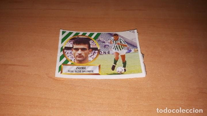 Cromos de F&uacute;tbol: Cromo zafra