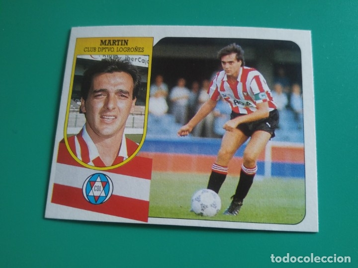 Cromos de f&uacute;tbol: MART&Iacute;N - LOGRO&Ntilde;&Eacute;S - EDICIONES ESTE 1991-92 - DESPEGADO - 91/92 - Foto 1