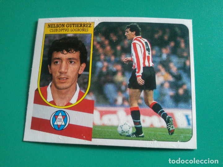 Cromos de f&uacute;tbol: NELSON GUTI&Eacute;RREZ - LOGRO&Ntilde;&Eacute;S - EDICIONES ESTE 1991-92 - DESPEGADO - 91/92 - Foto 1