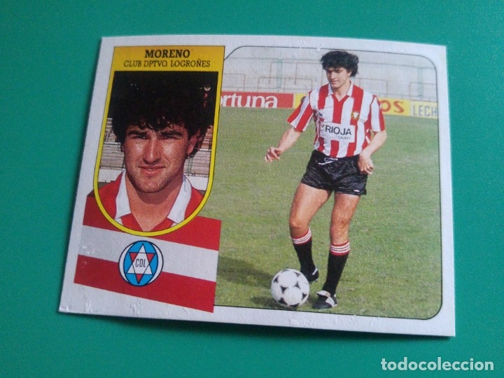 Cromos de f&uacute;tbol: MORENO - LOGRO&Ntilde;&Eacute;S - EDICIONES ESTE 1991-92 - DESPEGADO - 91/92 - Foto 1