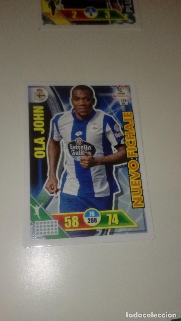 Fu&szlig;ball-Sticker: C-BM03 CROMO FICHA ADRENALYN XL 2016 2017 16 17 PANINI DEPORTIVO DE LA CORU&Ntilde;A OLA JOHN