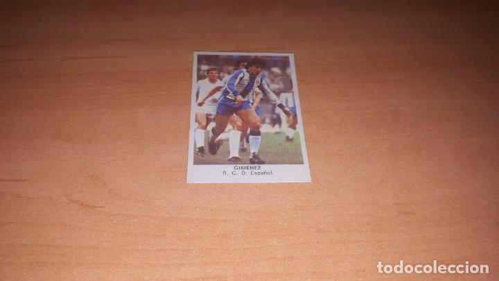 Cromos de F&uacute;tbol: Cromo gimenez
