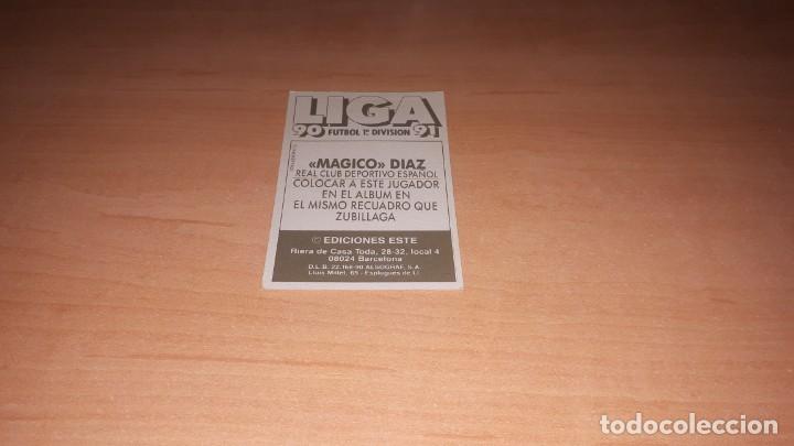 Cromos de f&uacute;tbol: Cromo magico diaz - Foto 2