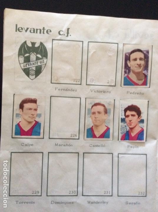 Cromos de f&uacute;tbol: Ruiz Romero 1965. Campeonatos Nacionales Futbol. Olimpiada Tokio 1964. Lote 4 cromos Levante