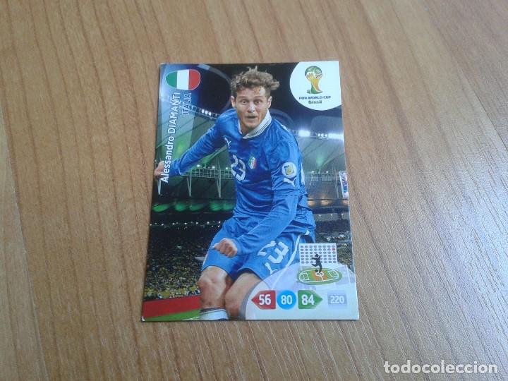 Figurine di Calcio: Diamanti -- Italia -- Adrenalyn -- Mundial de f&uacute;tbol Brasil 2014 -- Panini