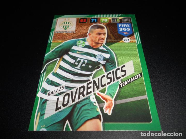 Cromos de f&uacute;tbol: 207 BALAZS LOVRENCSICS FERENCVAROSI TC CARD CROMOS ADRENALYN XL FIFA 365 2017 2018 17 18