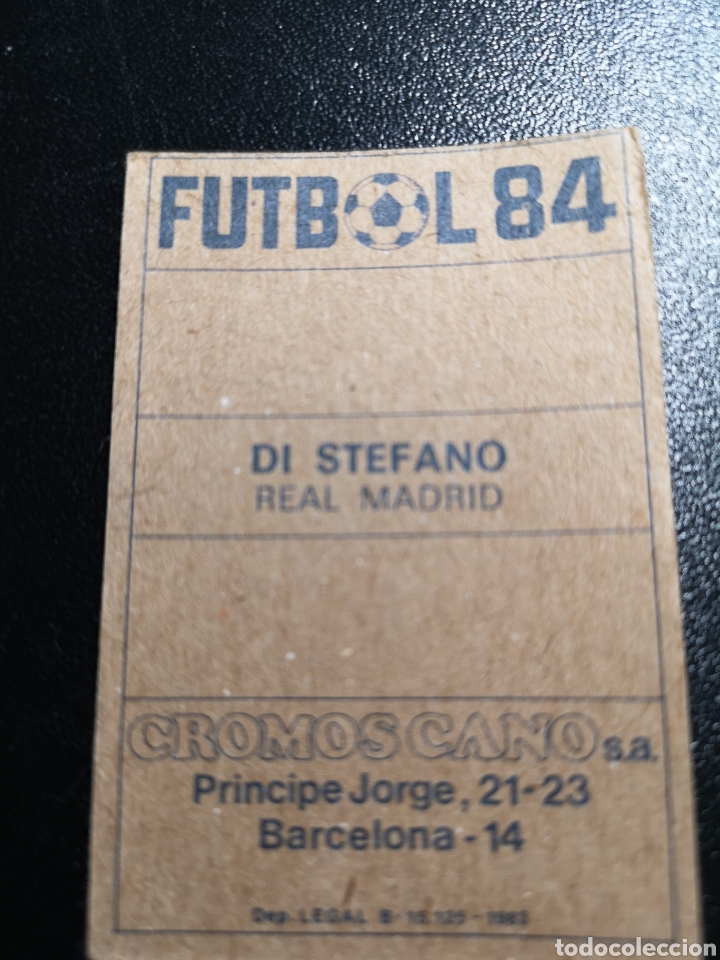 Cromos de f&uacute;tbol: CROMOS CANO 1984.DI ESTEFANO - Foto 2