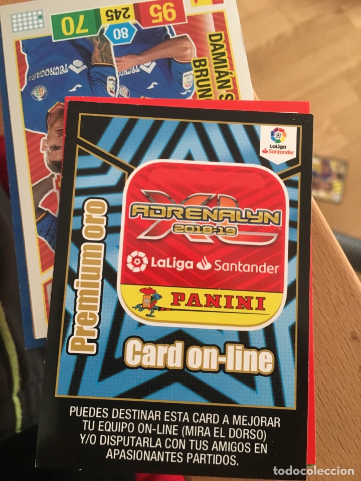 Fu&szlig;ball-Sticker: Adrenalyn 2018 2019 18 19 premium oro Card on line