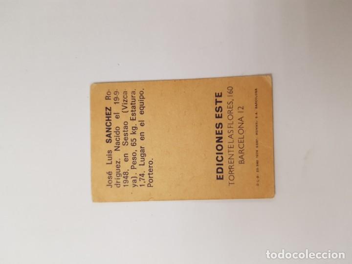 Cromos de f&uacute;tbol: SANCHEZ - CELTA -  ESTE 74 - 75     NUNCA PEGADO - Foto 2