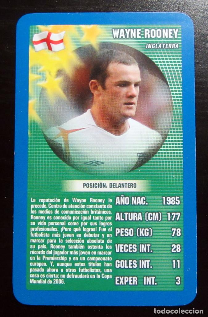 Fu&szlig;ball-Sticker: CROMO CARD TOP TRUMPS WAYNE ROONEY FUTBOL FOOTBALL