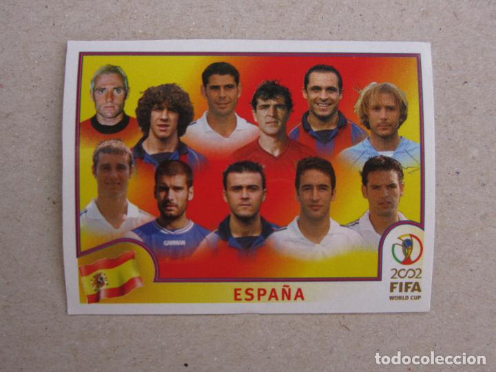 Cromos de f&uacute;tbol: PANINI 2002 FIFA WORLD CUP KOREA JAPAN N&ordm; 97 ALINEACION ESPA&Ntilde;A MUNDIAL COREA JAPON 02 NUEVO