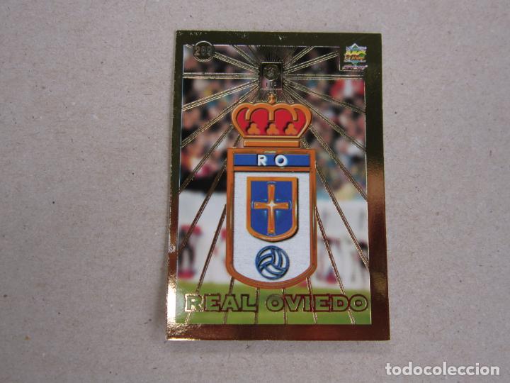 Cromos de f&uacute;tbol: MUNDICROMO FICHAS LIGA 98 99 N&ordm; 289 ESCUDO OVIEDO 1998 1999 NUEVO