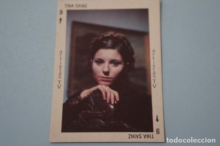Cromos de f&uacute;tbol: CROMO DE TINA SAINZ SIN PEGAR A&Ntilde;O 1973 DEL ALBUM TELE-ARTISTAS DE ANCEO
