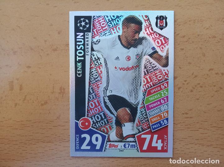 Football Stickers: 340 HOT SHOT TOSUN BESIKTAS CHAMPIONS LEAGUE TOPPS MATCH ATTAX 2017 2018 17 18 NUEVO