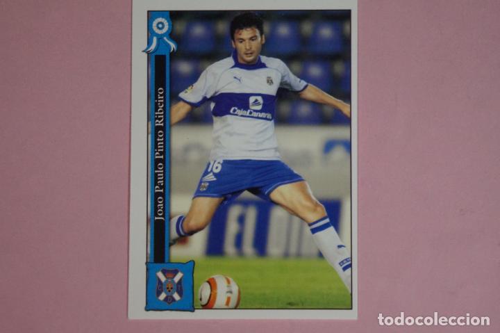 Cromos de F&uacute;tbol: CROMO CARD DE FUTBOL JOAO PAULO DEL C.D. TENERIFE N&ordm; 845 LIGA MUNDICROMO 2005-2006/05-06