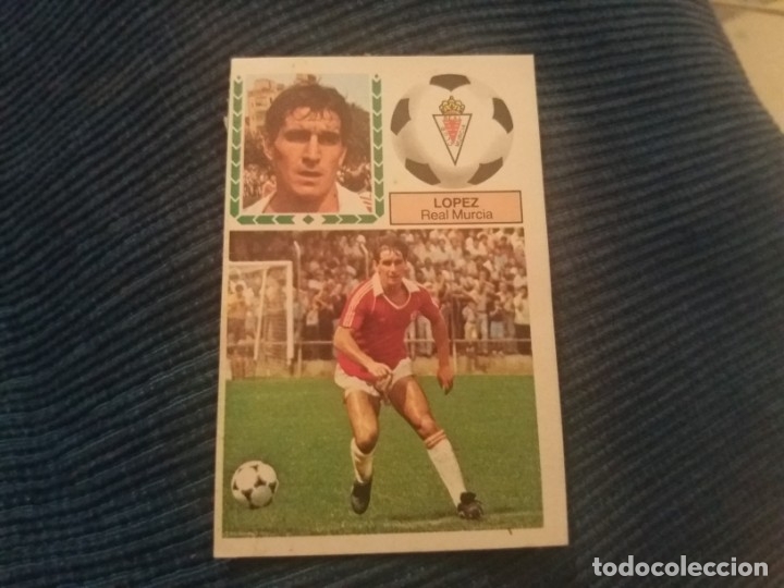 Cromos de f&uacute;tbol: 83/84 ESTE. REAL Murcia L&oacute;pez VERSI&Oacute;N corregida - Foto 1