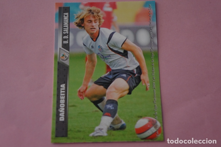 Cromos de f&uacute;tbol: CROMO CARD DE FUTBOL DA&Ntilde;OBEITIA DE LA U.D. SALAMANCA N&ordm; 975 LIGA MUNDICROMO 2007-2008/07-08
