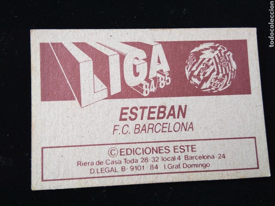 Cromos de f&uacute;tbol: Esteban (Barcelona) 84/85 (Este) - Foto 2