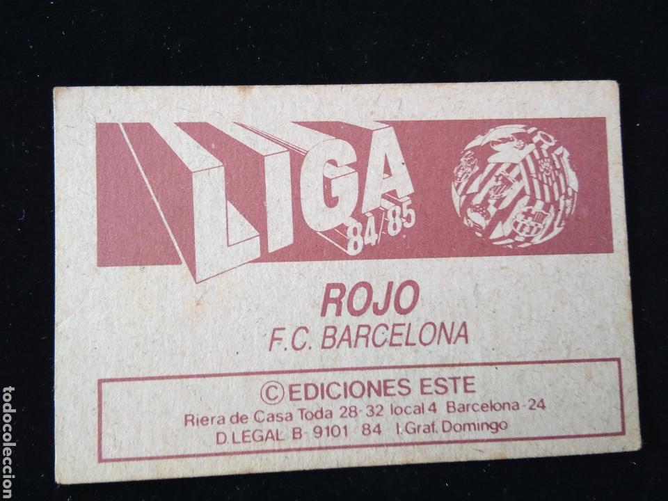 Cromos de f&uacute;tbol: Rojo (Barcelona) 84/85 (Este) - Foto 2