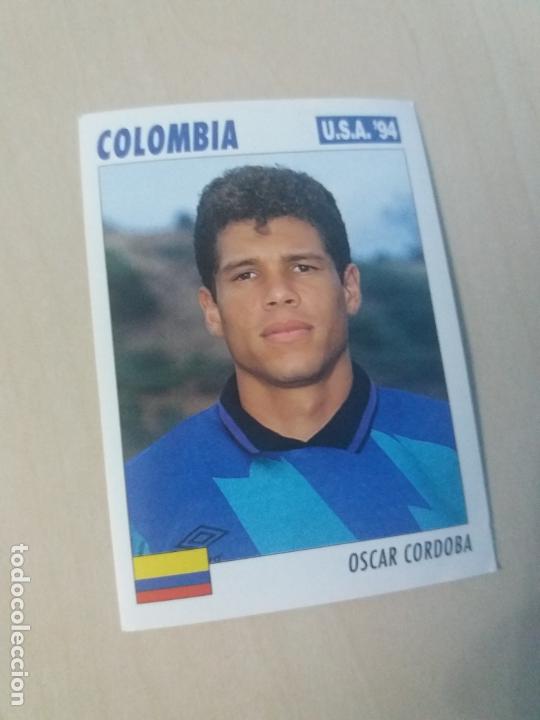 Cromos de f&uacute;tbol: MUNDIAL DE USA 94 EDICIONES MODENA CROMO N&ordm; 40 OSCAR CORDOBA - COLOMBIA - NUEVO SIN PEGAR