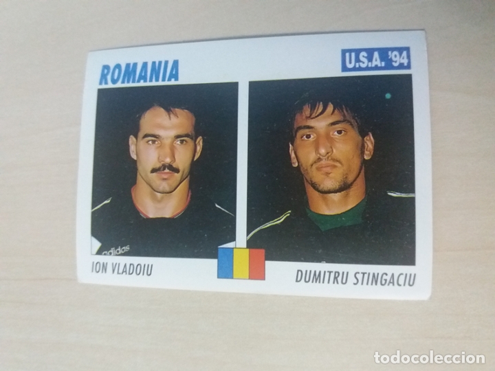 Cromos de F&uacute;tbol: MUNDIAL DE USA 94 EDICIONES MODENA CROMO N&ordm; 66 VLADOIU/STINGACIU - RUMANIA - NUEVO SIN PEGAR