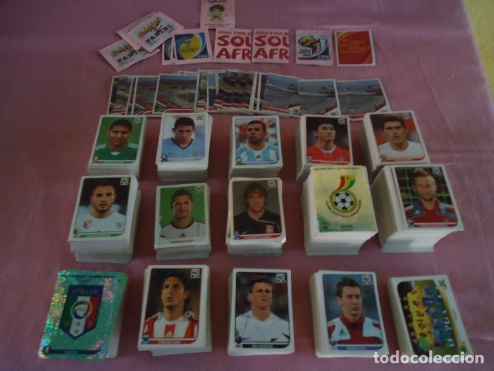 Cromos de F&uacute;tbol: LOTE DE 400 CROMOS SIN REPETIR, ORDENADOS Y EN PERFECTO ESTADO, PANINI MUNDIAL 2010 SOUTH AFRICA