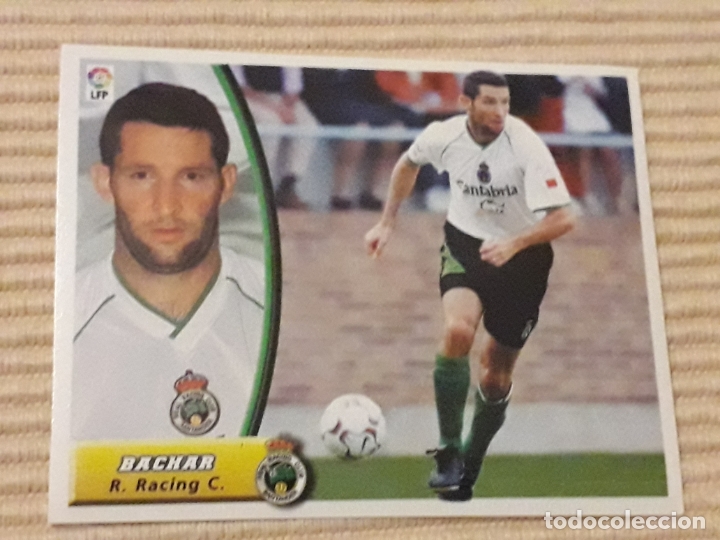 Football Stickers: CROMO BACHAR (RACING SANTANDER) LIGA 03-04 (2003 2004) &Aacute;LBUM ESTE