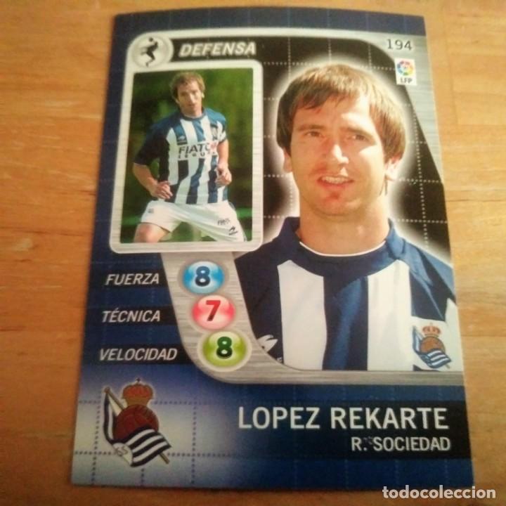 194 Lopez Rekarte. Real Sociedad. Derby Total 2005 2006 05 06 LFP El gran juego de fútbol de Panini
