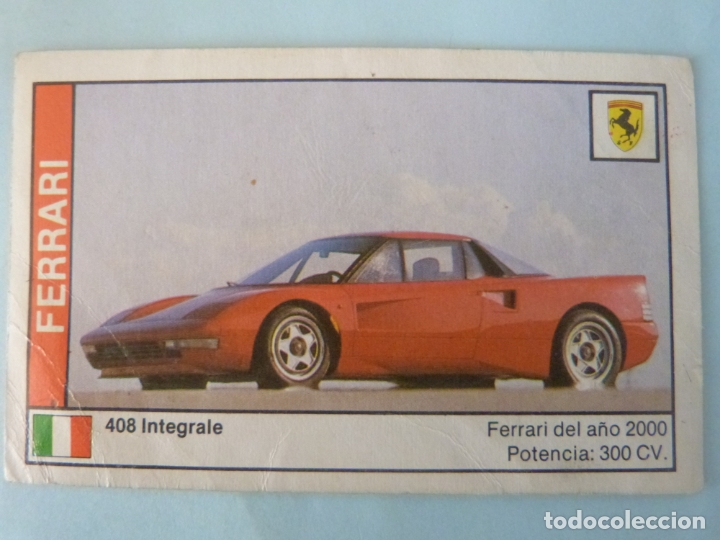 Cromos de f&uacute;tbol: CROMO DE COCHES FERRARI SIN PEGAR N&ordm; 52 A&Ntilde;O 1988 DEL ALBUM COCHE 89 DE CUSCO