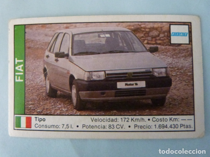 Cromos de F&uacute;tbol: CROMO DE COCHES FIAT SIN PEGAR N&ordm; 56 A&Ntilde;O 1988 DEL ALBUM COCHE 89 DE CUSCO