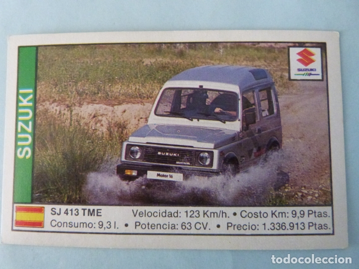 Cromos de F&uacute;tbol: CROMO DE COCHES SUZUKI SIN PEGAR N&ordm; 162 A&Ntilde;O 1988 DEL ALBUM COCHE 89 DE CUSCO